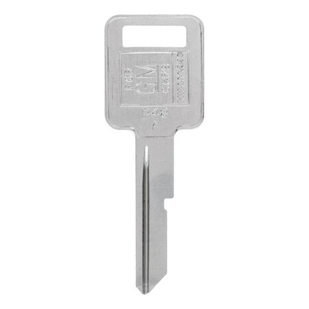Hillman Automotive Universal Key Blank for Single Sided for GM - Case of 10; Silver 5936778